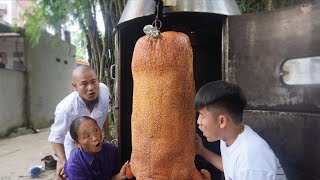 Bà Tân Vlog  Chiêu Đãi Cả Làng Con Lợn Quay Nổ Cốm 100Kg Và Cái KẾt [upl. by Sykes941]