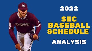 Who got the toughest and easiest SEC baseball schedules for 2022 [upl. by Nais]