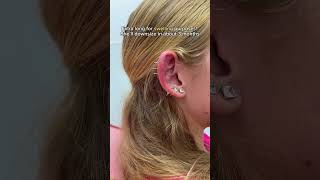 How many helix piercings do you have 🌟 earstyling earpiercing earpiercings earpiercingideas [upl. by Lulita]