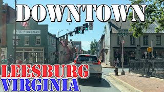 Leesburg  Virginia  4K Downtown Drive [upl. by Aubin]