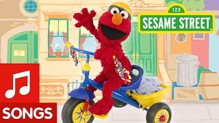 Sesame Street Elmo Riding A Tricycle Song [upl. by Breena]