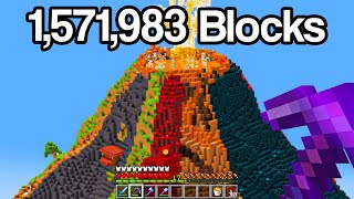 I Built A Massive Volcano in Survival Minecraft [upl. by Edwards]