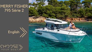 MERRY FISHER 795 SERIE 2  Jeanneau  Guided Tour in English [upl. by Ahsie]