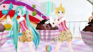 MMD Miku amp Len  PONPONPON [upl. by Clapp]