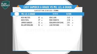 East Gambier A Grade v Mil Lel A Grade [upl. by Einon]