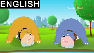 Two Hungry Dogs  Aesops Fables  AnimatedCartoon Tales For Kids [upl. by Sorazal]