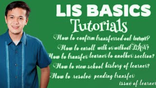 How to Confirm Transferredout Learner in LIS and more  Tutorials [upl. by Anh14]