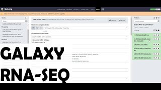 Galaxy Tutorial 2 Basic RNASeq Pipeline [upl. by Nwahsit464]