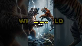 Who Would Win in a battle Between Kodiak Bear and Tiger fight tiger bear bears battle animal [upl. by Avril486]