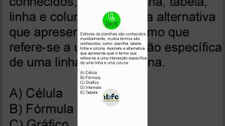 Questões de informática ibfc correios2024 [upl. by Atinet701]