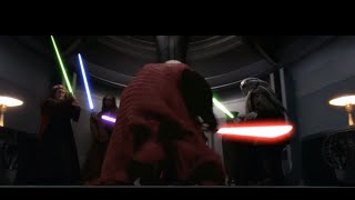 Mace Windu Vs Palpatine Darth Sidious Leg PTBR English Dub 1080p [upl. by Cassie]