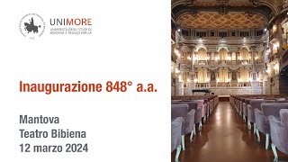 Inaugurazione 848° Anno Accademico Unimore  AA 20232024 [upl. by Anselmi8]