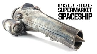 SUPERMARKET SPACESHIP SCIFI UPCYCLE KITBASH [upl. by Camilia]