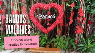 Bandos Maldives Walking Tour July 2021  Tropical Island Paradise Exploration [upl. by Naryt]