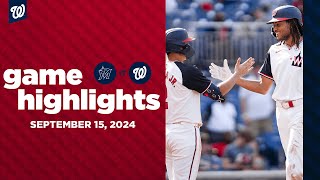 Marlins vs Nationals Game Highlights 91524  MLB Highlights [upl. by Morgan]