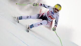 Andrea Fischbacher wins downhill Crans Montana 2014 [upl. by Thebazile]