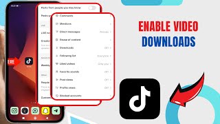 Enable Video Downloads On Tiktok Technologyglance [upl. by Catrina]