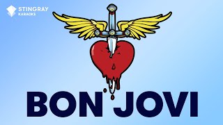 BEST OF BON JOVI  Karaoke with Lyrics [upl. by Ecidnarb]