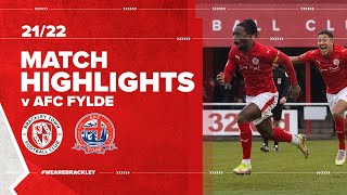 Highlights  Brackley Town v AFC Fylde Extended [upl. by Vanthe]