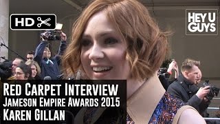 Karen Gillan Interview  Empire Jameson Film Awards 2015 Guardians 2  Marvel vs Doctor Who [upl. by Roberto]