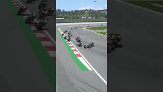 Rossis mistake when cornering resulted in him leaving the race [upl. by Cruce211]