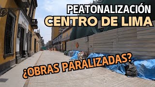 ¿Qué pasó con la peatonalización del centro de Lima [upl. by Marr]