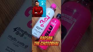 Blu Electrolyte Drinks Review  Rafsan TheChotoBhai  Blu Lychee and Watermelon Lemonade review [upl. by Aerdno]