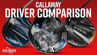 CALLAWAY DRIVERS COMPARISON  Rogue ST Max Paradym Paradym Ai Smoke [upl. by Atteugram]