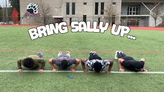 BRING SALLY UP CHALLENGE  Pushup Edition W Farris Hydo amp OG Spotter [upl. by Melodie]