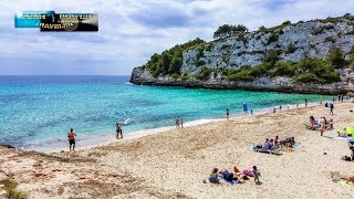 Cala Romantica Mallorca beach beautiful 4K Resolution Holiday Part 4 [upl. by Jonina913]