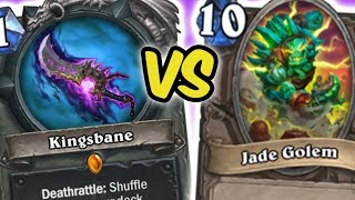 KINGSBANE VS JADE GOLEMS  KINGSBANE ROGUE  HEARTHSTONE  DISGUISED TOAST [upl. by Aifoz]