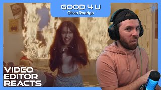 Video Editor Reacts to Olivia Rodrigo  good 4 u [upl. by Silvan]