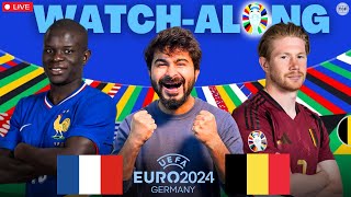 France v Belgium  UEFA Euro 2024  LIVE Reaction amp Watchalong [upl. by Glovsky]