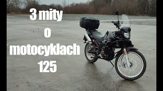 Obalam trzy mity o motocyklach 125  Moto Vlog na Malaguti Dune X 125 [upl. by Nosliw524]