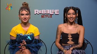 Entrevista de Rebelde la Série Netflix para  Los40Chile [upl. by Ahsa]