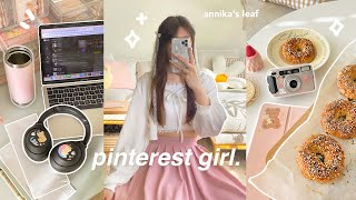 HOW TO ROMANTICIZE YOUR LIFE vlog 🎧🧸 pinterest outfits desk organization aesthetic food grwm [upl. by Yrrem]