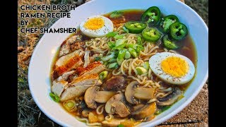 Chicken Broth Ramen Recipe  How To Make Chicken Broth Ramen [upl. by Atirat546]