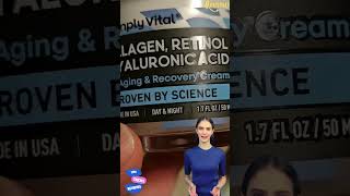 SimplyVital Collagen Retinol Hyaluronic Acid Cream Review skincare retinol collagen facecream [upl. by Eisus]