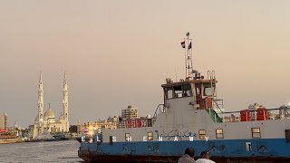 Port Said amp Port Fouad by ferry بورسعيد وبورفؤاد بالمعديه [upl. by Blood181]