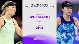 Caroline Wozniacki vs Zhu Lin  2024 Indian Wells Round 1  WTA Match Highlights [upl. by Druci306]