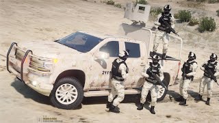 GTA 5 POLICIA  PERSECUCIÓN ÉPICA  EJÉRCITO DE MÉXICO  TheAxelGamer [upl. by Mirilla610]