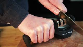 Smart Sharp Kitchen Knife Sharpener by Lantana  Quick Start Instructions [upl. by Amlev]