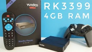 Yundoo Y8 Android TV Box REVIEW  RK3399 4GB RAM  Fastest TV Box available [upl. by Fredi]