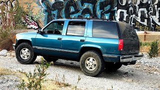 How to Fit 35 inch Tires on a Stock Tahoe and Going Off Road [upl. by Osana]