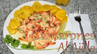 Receta Camarones al Ajillo Rapido y Facil  Cocinando con Yolanda [upl. by Anstus]