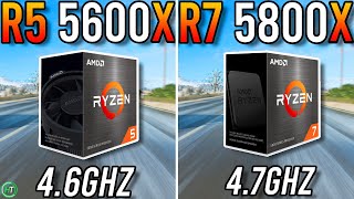 Ryzen 5 5600X vs Ryzen 7 5800X  RTX 3070 8GB [upl. by Anaderol]