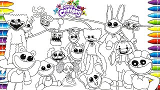 Coloring Smiling Critters New Coloring Pages Coloring Poppy Playtime Chapter 3 CatNap and Auther [upl. by Laumas]