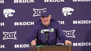 Kansas State Head Coach Chris Klieman Postgame Press Conference vs Arizona State [upl. by Ailehc5]