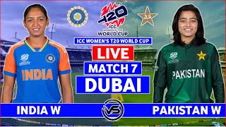 ICC Womens T20 World Cup 2024 Live India vs Pakistan Live  IND W vs PAK W Live Scores amp Commentary [upl. by Tewell]