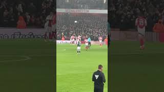 Nwaneri Goal Reaction vs Bolton 30 Arsenal arsenal bolton arsenalvsbolton efl [upl. by Elka846]